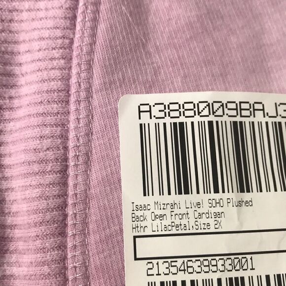 Isaac Mizrahi Live! SOHO Plushed Back Open Front Cardigan - Picture 6 of 6